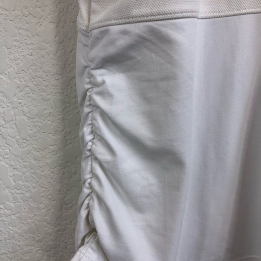 Splits59 Compression Mesh Ruched Side Racerback Workout Tank - Picture 4 of 7
